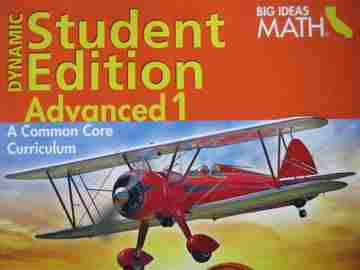 (image for) Big Ideas Math Advanced 1 Dynamic Student Edition (CA)(DVD) by Larson,
