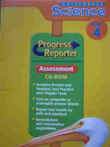 (image for) California Science 4 Progress Reporter Assessment CD (CA)(CD)