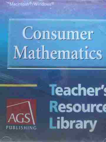 (image for) AGS Consumer Mathematics Teacher's Resource Library (TE)(CD)
