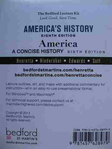 (image for) America's History 8e & America A Concise History 6e Lecture Kit (CD)(Pk)