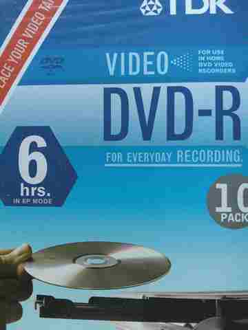 (image for) TDK Video DVD-R 4.7G 8X Compatible 10 Pack (Pk)