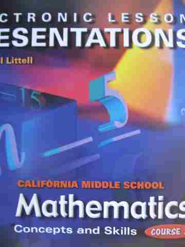 (image for) California MS Mathematics Course 2 Lesson Presentation (CD)