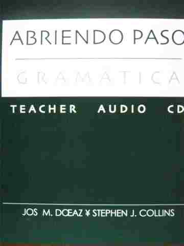 (image for) Abriendo Paso Gramatica Teacher Audio CD (TE)(CD) by Diaz & Collins