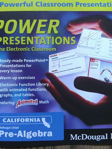 (image for) California Pre-Algebra Power Presentations (CA)(CD)