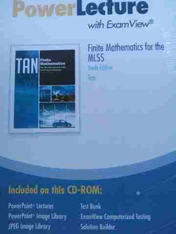(image for) Finite Mathematics for the MLSS 10e PowerLecture with ExamView (CD)