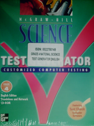(image for) McGraw-Hill Science 4 Test Generator English Version (Pk)
