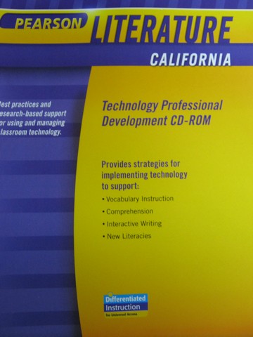 (image for) Pearson Literature California Technology Professional (CA)(CD)