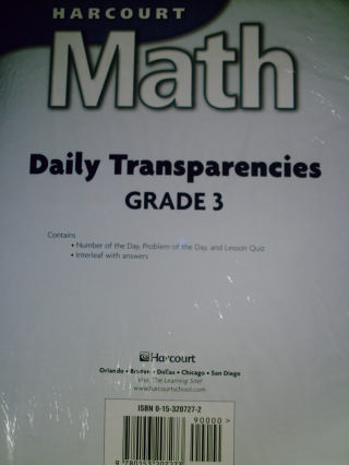 (image for) Harcourt Math 3 Daily Transparencies (PK)