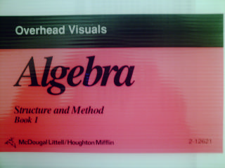 (image for) Algebra Structure & Method Book 1 Overhead Visuals (PK)