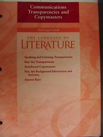 (image for) Language of Literature 9 Communications Transparencies (P)
