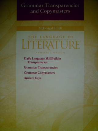 (image for) Language of Literature American Literature Grammar (P)