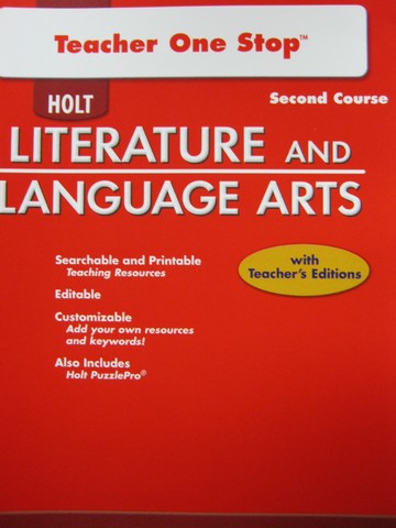 (image for) Holt Literature & Language Arts 2nd Cr Teacher One Stop (TE)(CD)