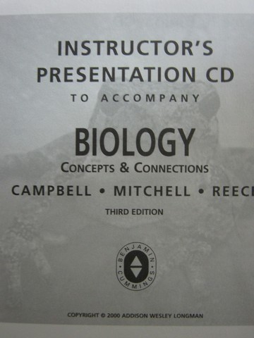 (image for) Biology Concepts & Connections 3e Instructor's Presentation (CD)