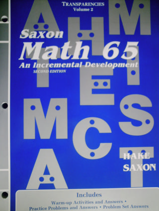 (image for) Saxon Math 65 2nd Edition Transparencies Volume 2 (P)