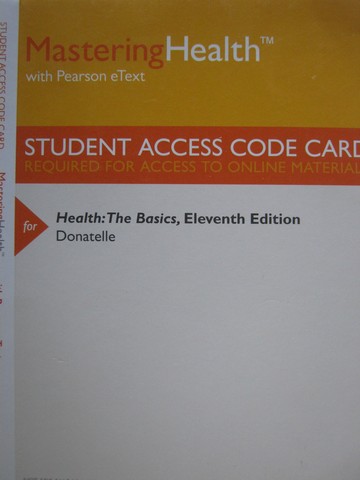 (image for) Mastering Health with Pearson eText Student Access Code Card (P)