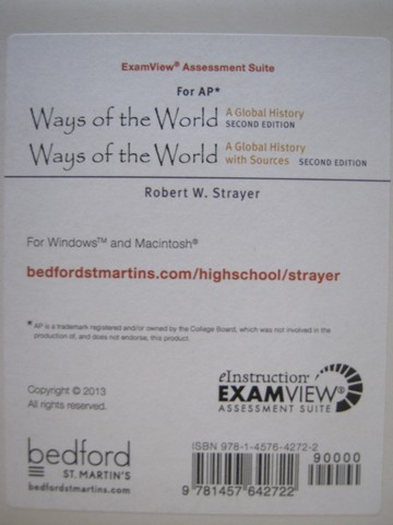 (image for) Ways of the World 2nd Edition ExamView Assessment Suite (CD)