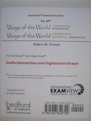 (image for) Ways of the World 2e AP ExamView Assessment Suite (CD)