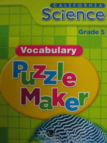 (image for) California Science 5 Vocabulary Puzzle Maker (CA)(CD)