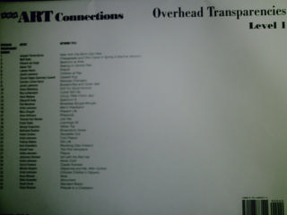 (image for) SRA Art Connections 1 Overhead Transparencies (Pk)