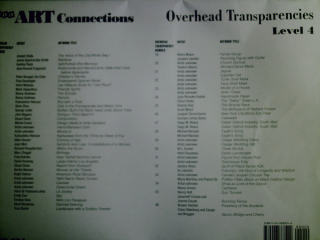 (image for) SRA Art Connections 4 Overhead Transparencies (Pk)