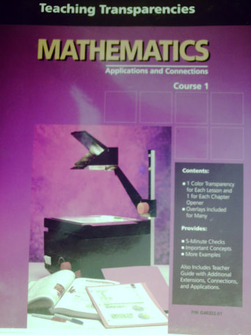 (image for) Mathematics Applications & Connections Course 1 Transp (Binder)