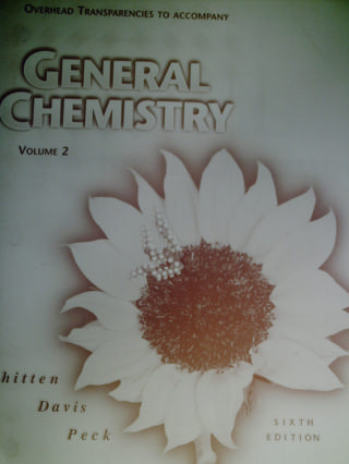 (image for) General Chemistry 6e Volume 2 Overhead Transparencies (P)