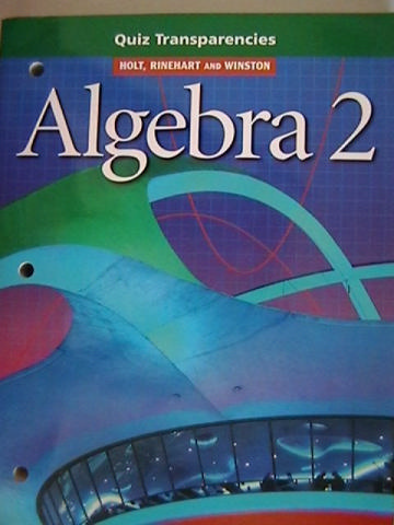 (image for) Algebra 2 Quiz Transparencies (P)
