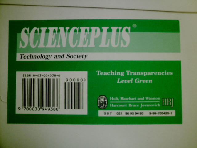 (image for) Scienceplus Level Green Technology and Society Transparencie(PK)
