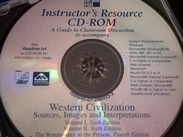 (image for) Western Civilization Volumes 1 & 2 6th Edition IR (TE)(CD)