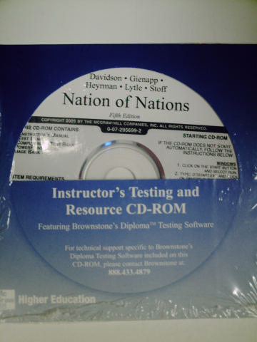 (image for) Nation of Nations 5th Edition Instructor's Testing (TE)(CD)