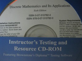(image for) Discrete Mathematics & Its Applications 6e ITR (TE)(CD)
