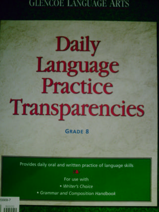 (image for) Glencoe Language Arts 8 Daily Language Practice Transp (Binder)