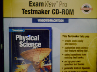(image for) Glencoe Physical Science ExamView Pro Testmaker (CD)
