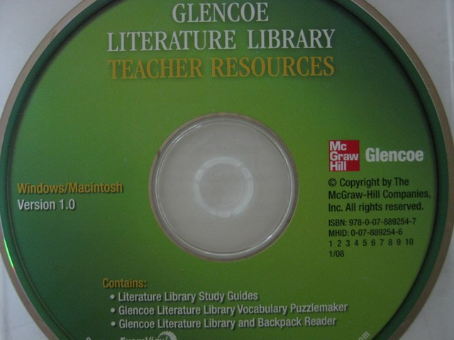 (image for) Glencoe Literature Library 6-8 Teacher Resources (TE)(CD)