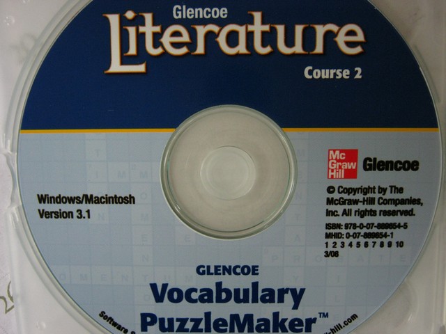 (image for) Glencoe Literature Course 2 Vocabulary Puzzlemaker (CD)