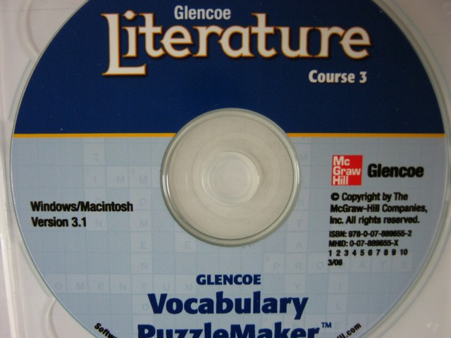 (image for) Glencoe Literature Course 3 Vocabulary Puzzlemaker (CD)