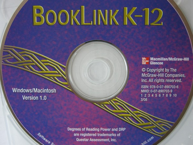 (image for) Glencoe Booklink K-12 Windows/Macintosh Version 1.0 (CD)