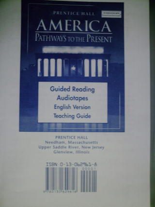 (image for) America Pathways To The Present Guided Reading English (Pk)