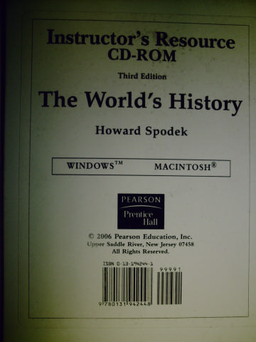 (image for) World's History 3rd Edition Instructor's Resource CD (TE)(CD)