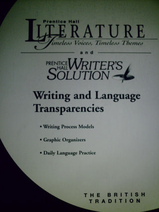 (image for) Literature British Tradition Writing Transparencies (P)