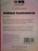 (image for) California 4 Overhead Transparencies (Pk)
