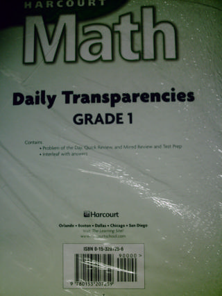 (image for) Harcourt Math 1 Daily Transparencies (PK)