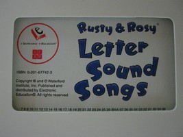 (image for) Rusty & Rosy 3 Letter Sound Songs Video (VHS)