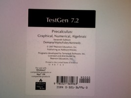 (image for) Precalculus 7th Edition TestGen 7.2 (CD)