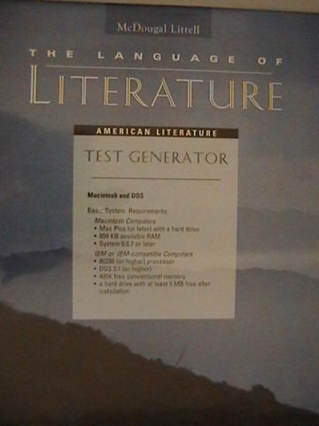 (image for) Language of Literature American Literature Test Generator (Pk)