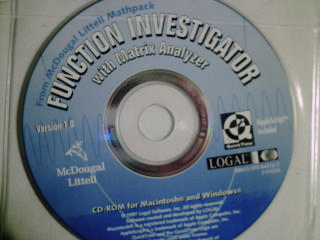 (image for) Mathpack Function Investigator with Matrix Analyzer (CD)