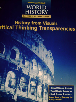 (image for) World Hisory History from Visuals Critical Thinking Transp (P)