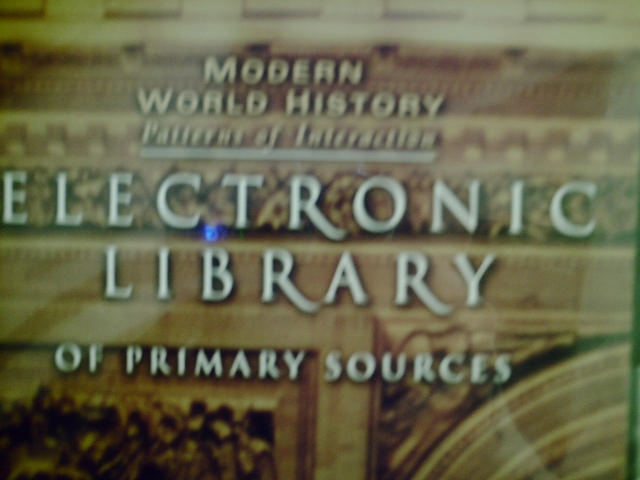 (image for) Modern World History Electronic Library of Primary Source (CD)