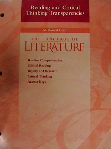 (image for) Language of Literature 9 Reading & Critical Thinking (P)