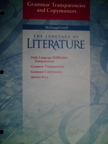 (image for) Language of Literature 10 Grammar Transparencies & (P)